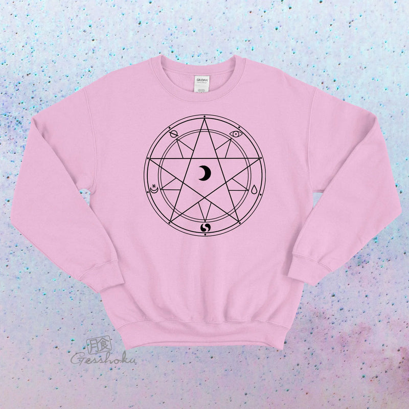 Magic Circle Crewneck Sweatshirt - Goth, Witchy, Pagan