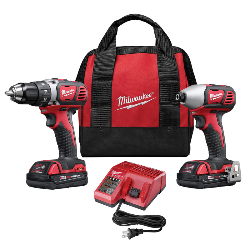 Milwaukee Tool 2-PC M18 COMP LITHIUM ION DRILL/DRIVER IMP WRENCH COMBO (2) BATT KIT