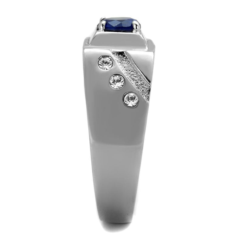 TK1929 - Stainless Steel Ring High polished (no plating) Men Synthetic Montana