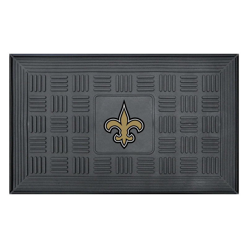 New Orleans Saints Door Mat 19x30 Medallion