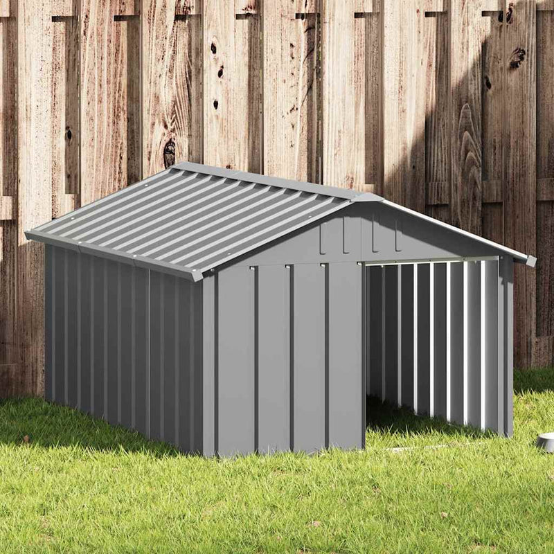 Dog House Gray 45.9"x60.2"x32.1" Galvanized Steel
