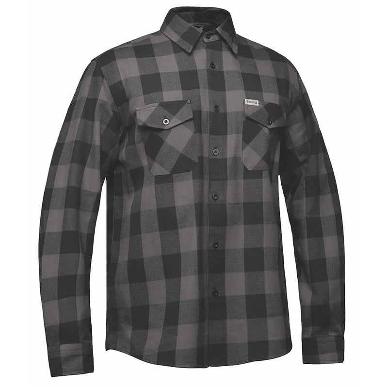 TW205.20 - Mens Black and Gray Flannel Shirt