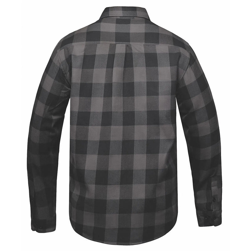 TW205.20 - Mens Black and Gray Flannel Shirt