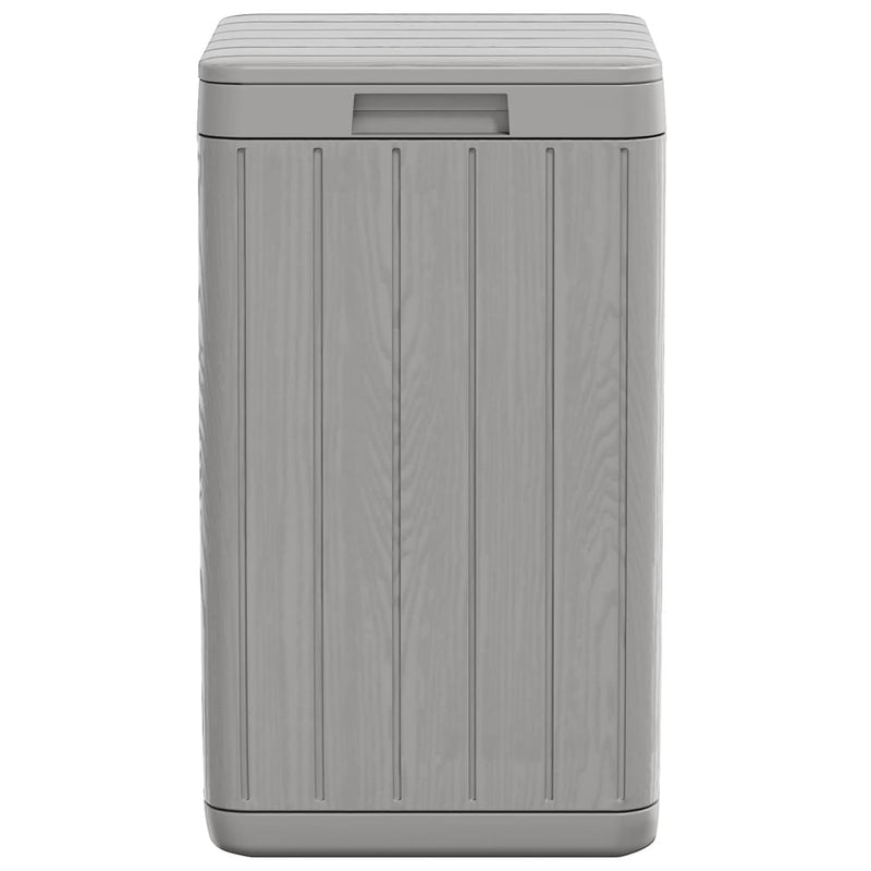 Outdoor Garbage Bin Gray 15"x15"x25.6" PP