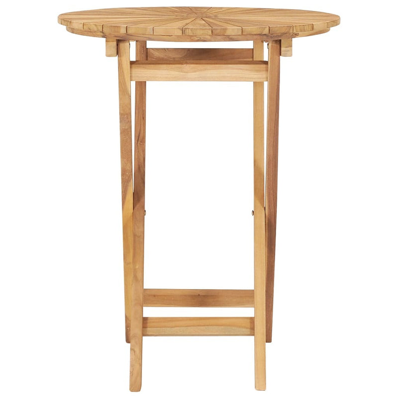Folding Patio Table  23.6" Solid Teak Wood