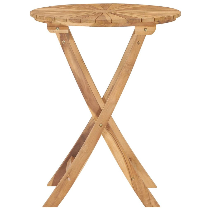 Folding Patio Table  23.6" Solid Teak Wood