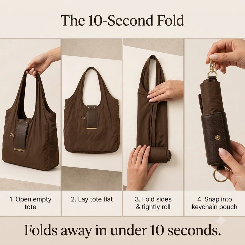Galaxo Keychain Tote — Folds Small, Carries Big