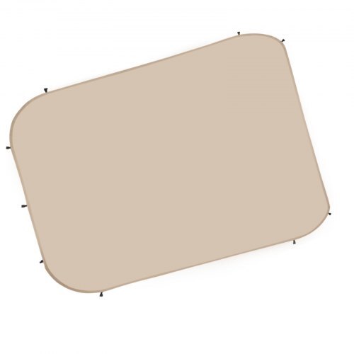 Sun Shade Sail Canopy Covers, Fit for 12 x 11 ft Screen House Tent, Sun Protection, 5.51 x 4.59 ft 300D Oxford Silver-Coated Fabric, Pack of 3 (Not Include Tent), for Outdoor Activities, Beige