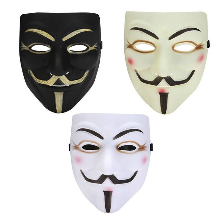 Hacker Mask V for Vendetta Mask for Kids Women Men Halloween Cosplay Costume