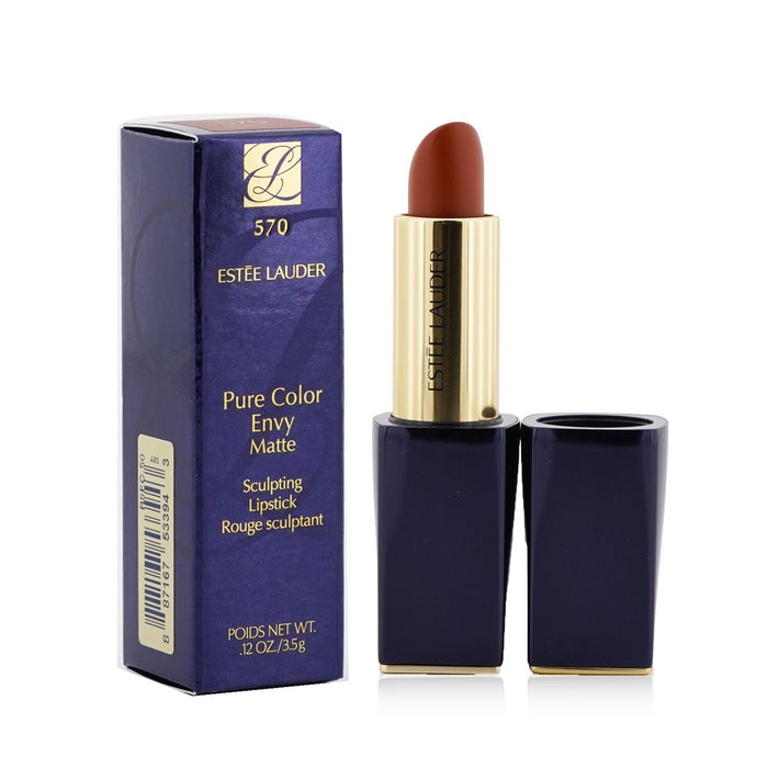 ESTEE LAUDER - Pure Color Envy Matte Sculpting Lipstick - # 570 Fiercely R8FC-50 / 533943 3.5g/0.12oz