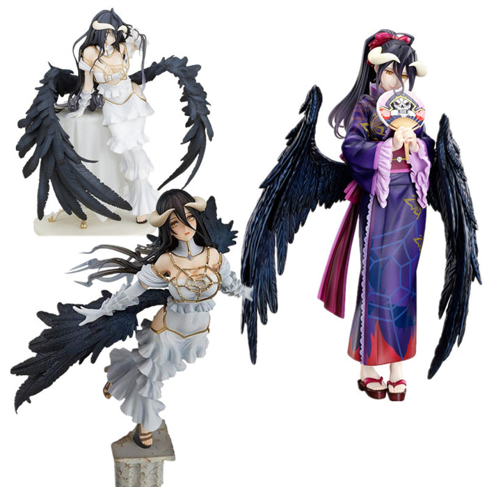 27cm Overlord Albedo So-Bin Anime Character Overlord III Albedo Action Figure Albedo Little Devil Pillow Sitting Swimsuit Albedo