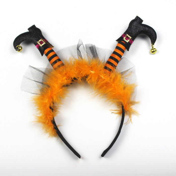 Halloween witch feet headdress headband holiday ball headband funny horror headband