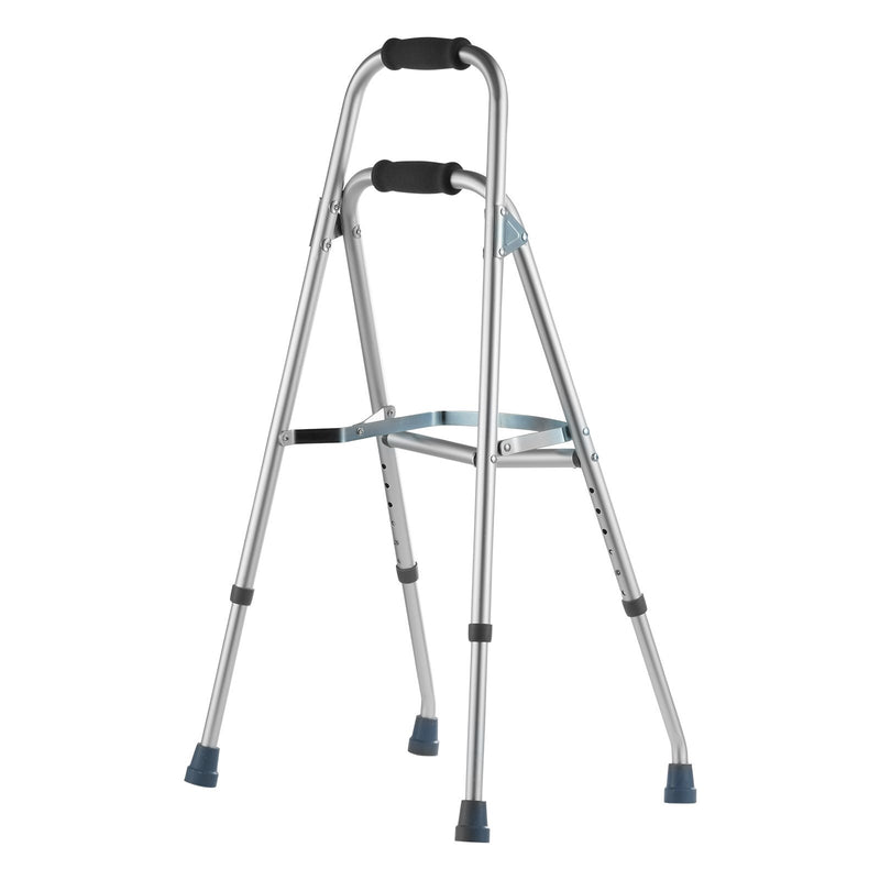 Folding Hemi Walker, One Arm Folding Walker for Seniors with 6-Level Adjustable Height, Lightweight Aluminum | Side One-Hand Style Mobility Aid for Elderly Handicapped Disabled, Up to 350LBS
