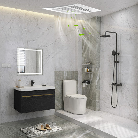 200 CFM Bathroom Exhaust Fan with Metal Housing and 6 Inches Duct for 200 Sq.Ft - Color: White