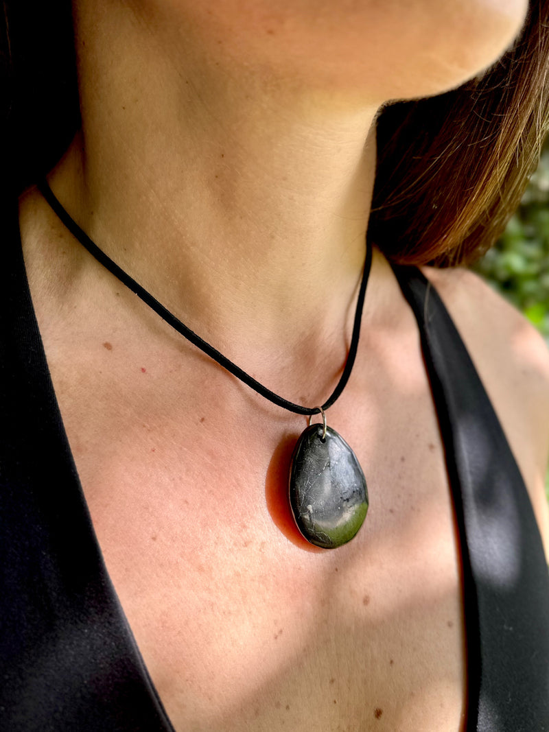 SHUNGITE PENDANTS! HURRY WHILE SUPPLIES LAST! - EMF Protection - Hand Cut Genuine Natural Shungite Pendant High Quality Black Lustrous Gemstone from Russia