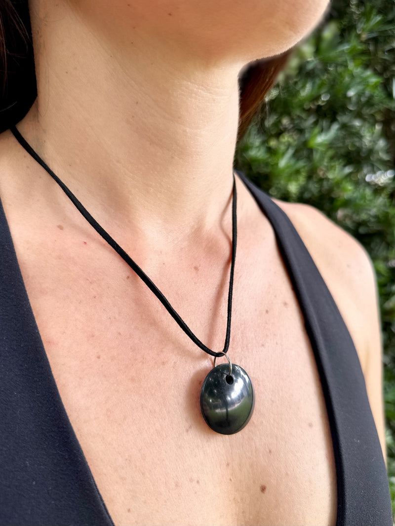 SHUNGITE PENDANTS! HURRY WHILE SUPPLIES LAST! - EMF Protection - Hand Cut Genuine Natural Shungite Pendant High Quality Black Lustrous Gemstone from Russia