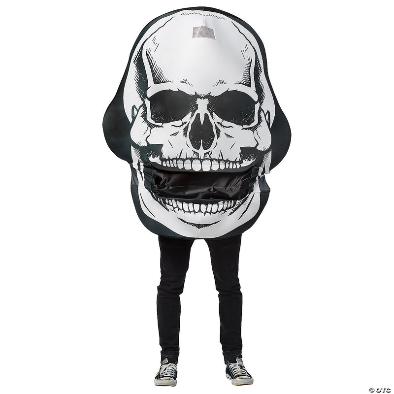 Adult skull mouth head costume