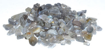 Labradorite tumbled chips 6-8mm 1 lb