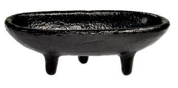 Iron smudge/ incense burner 4"