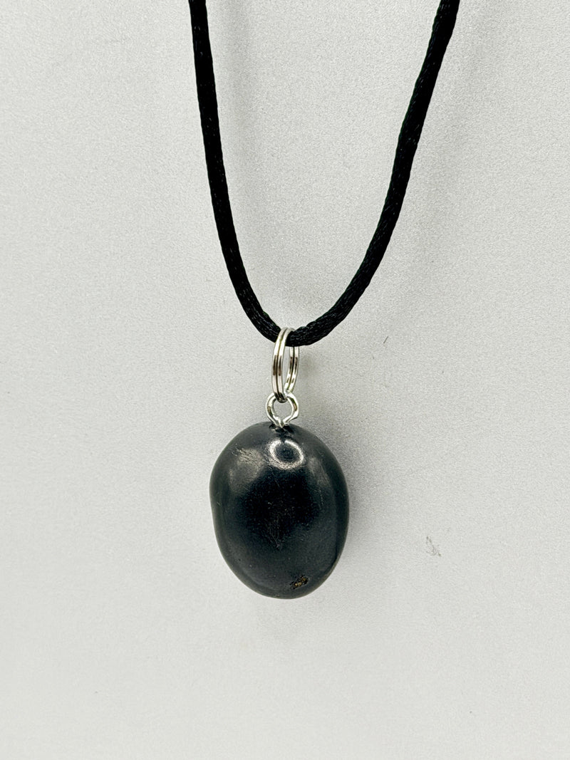 SHUNGITE PENDANTS! HURRY WHILE SUPPLIES LAST! - EMF Protection - Hand Cut Genuine Natural Shungite Pendant High Quality Black Lustrous Gemstone from Russia