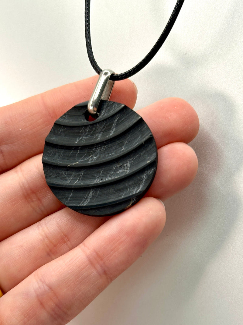 SHUNGITE PENDANTS! HURRY WHILE SUPPLIES LAST! - EMF Protection - Hand Cut Genuine Natural Shungite Pendant High Quality Black Lustrous Gemstone from Russia