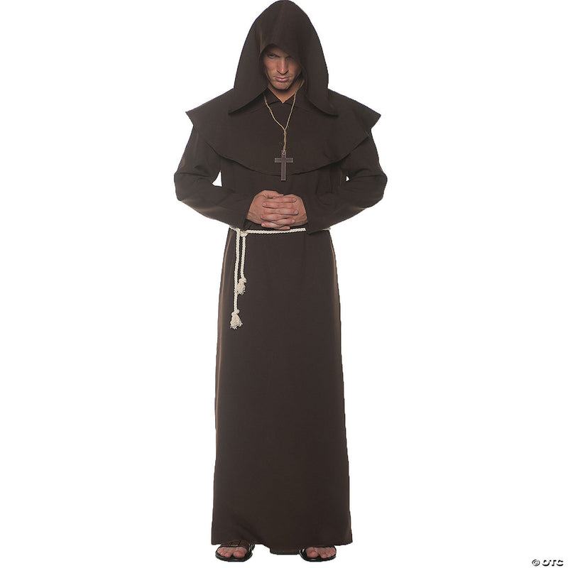 MONK ROBE ADULT BROWN STD