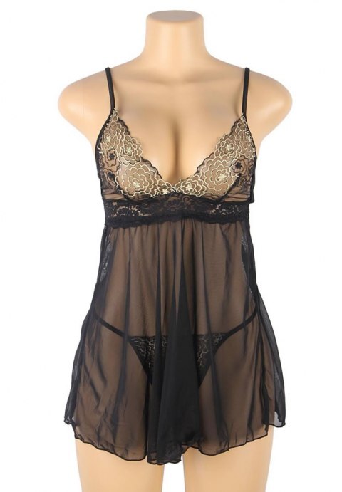 Plus Size Excuse Me Babydoll Set