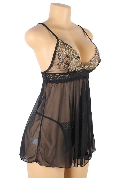 Plus Size Excuse Me Babydoll Set