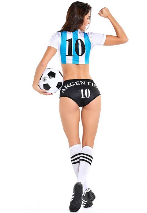 Sexy Argentina National Team World Cup Cheerleader Costume