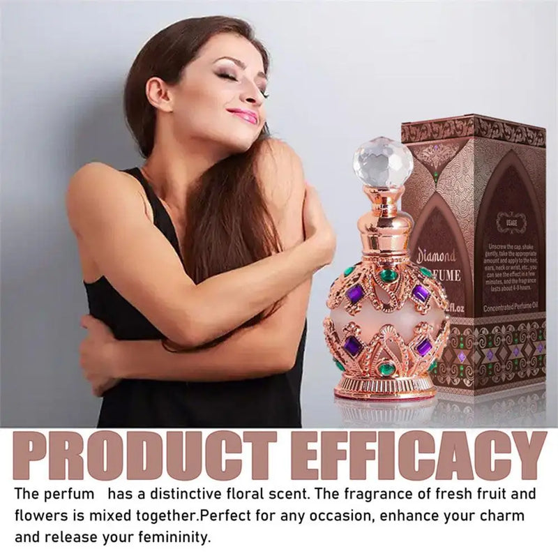 Exotic Arabian Perfume For Women, Enchanting Floral Bouquet With Rose, Jasmine&Vanilla Long-Lasting Pheromone-Infused Fragrance