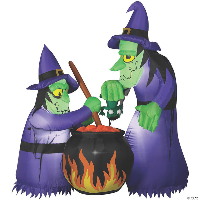Airblown animated double witch