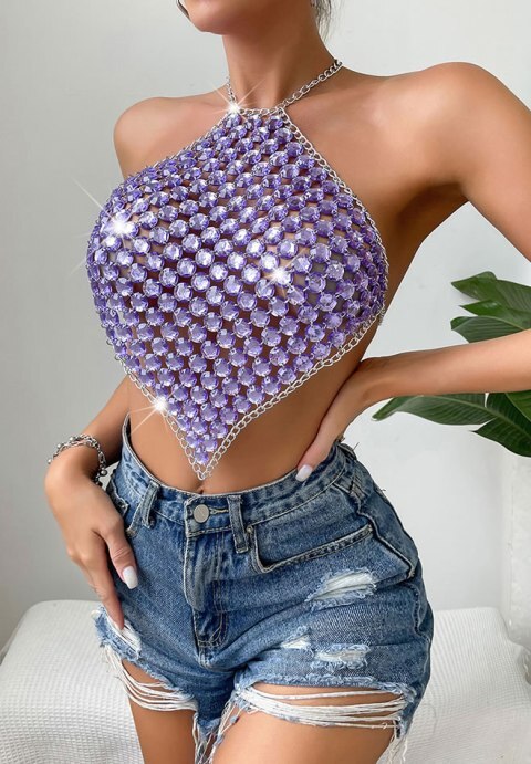 Sparkle And Shine Cropped Top