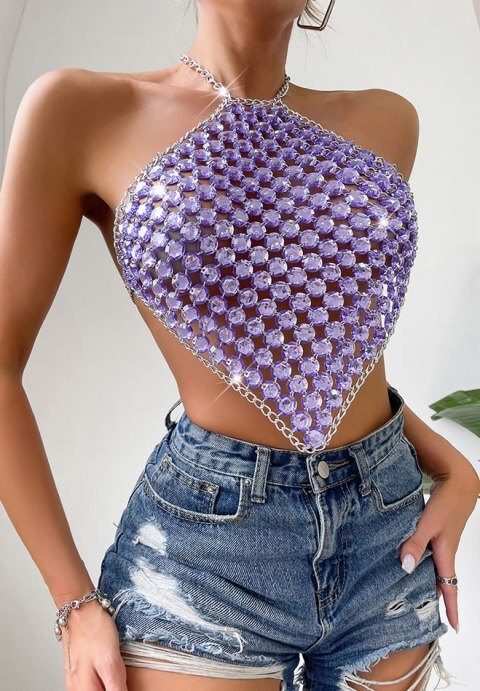 Sparkle And Shine Cropped Top