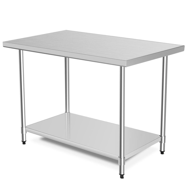 30 x 48 Inch Stainless Steel Table Commercial Kitchen Worktable - Color: Silver