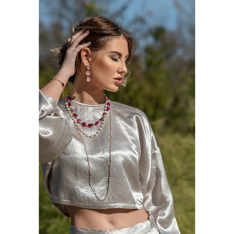 Sophie Beige Crop Top