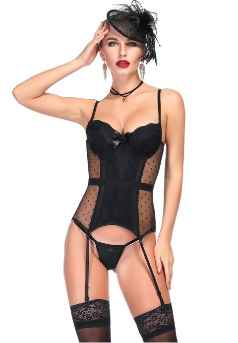 Sexy flower Lace Corsets