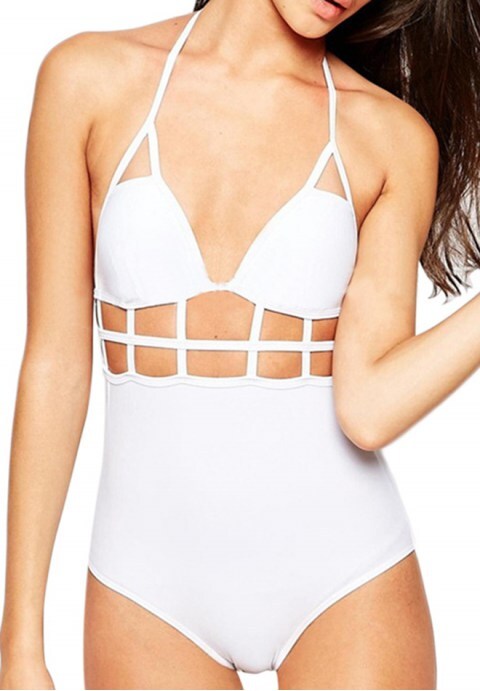 Women's One Piece Sexy Hollow Bikini Swimsuit