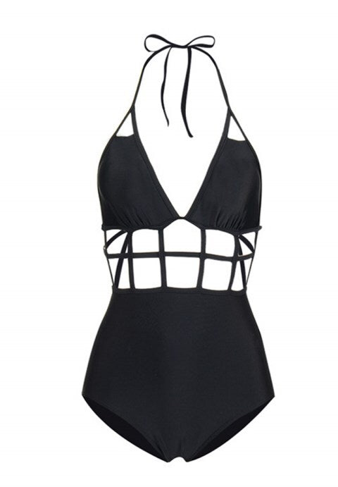 Women's One Piece Sexy Hollow Bikini Swimsuit