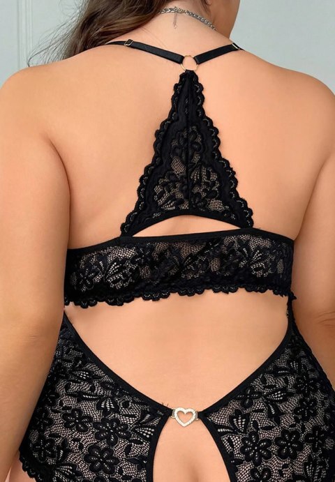 Plus Size Deep In Love Lace Teddy