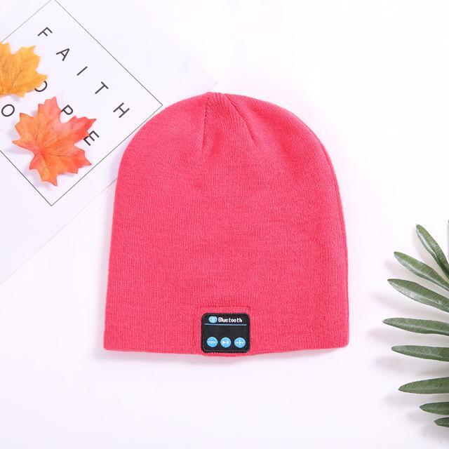 Color: Pink - Musical Beanie Bluetooth Hat