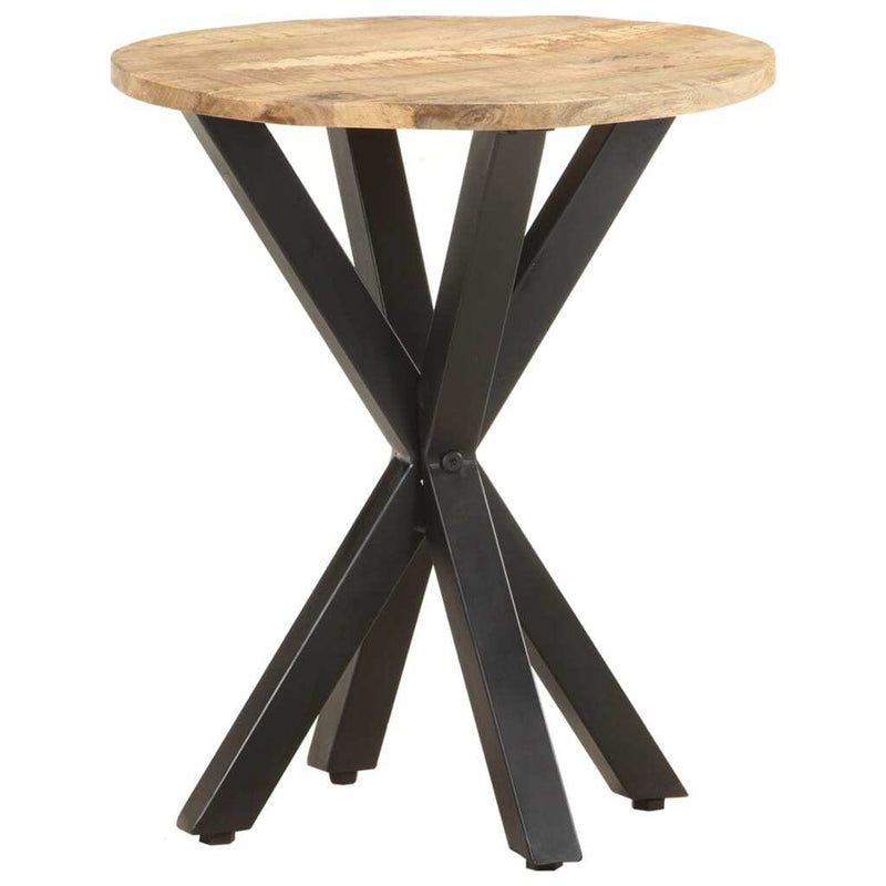 Side Table Natural Wood Solid Mango Wood Durable Side Table