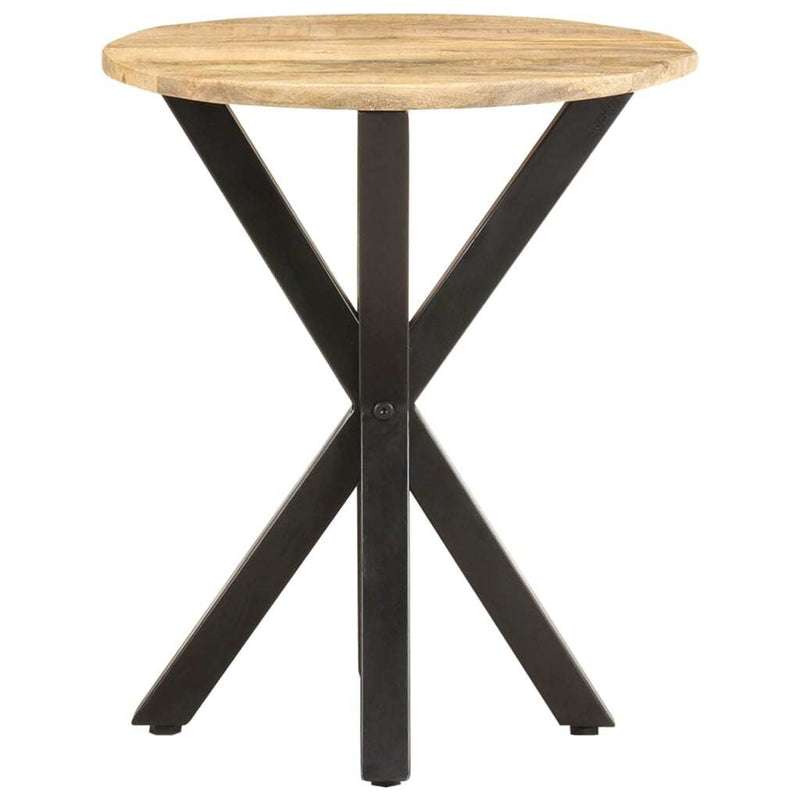 Side Table Natural Wood Solid Mango Wood Durable Side Table