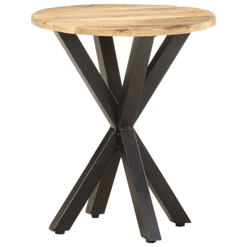 Side Table Natural Wood Solid Mango Wood Durable Side Table