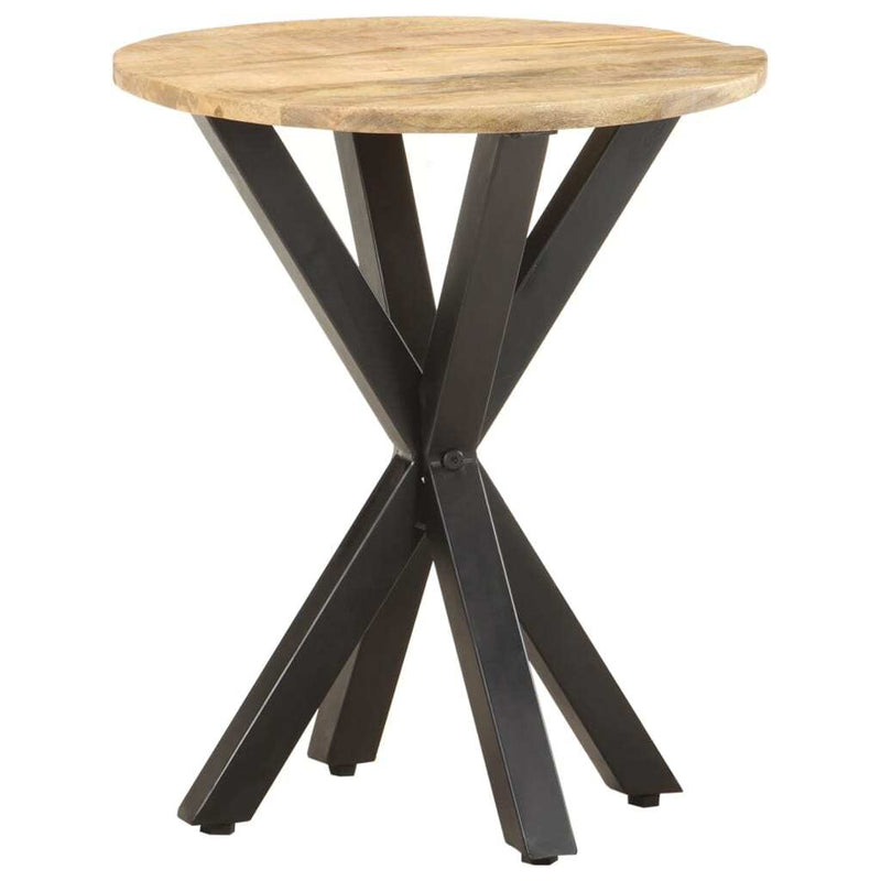 Side Table Natural Wood Solid Mango Wood Durable Side Table