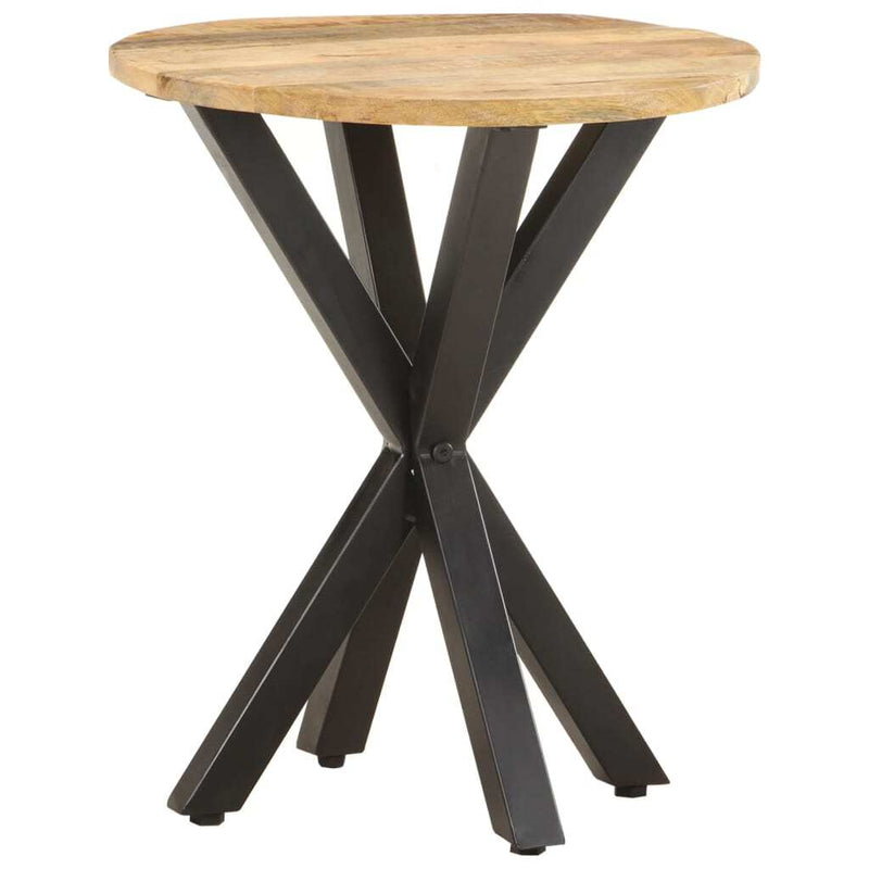 Side Table Natural Wood Solid Mango Wood Durable Side Table