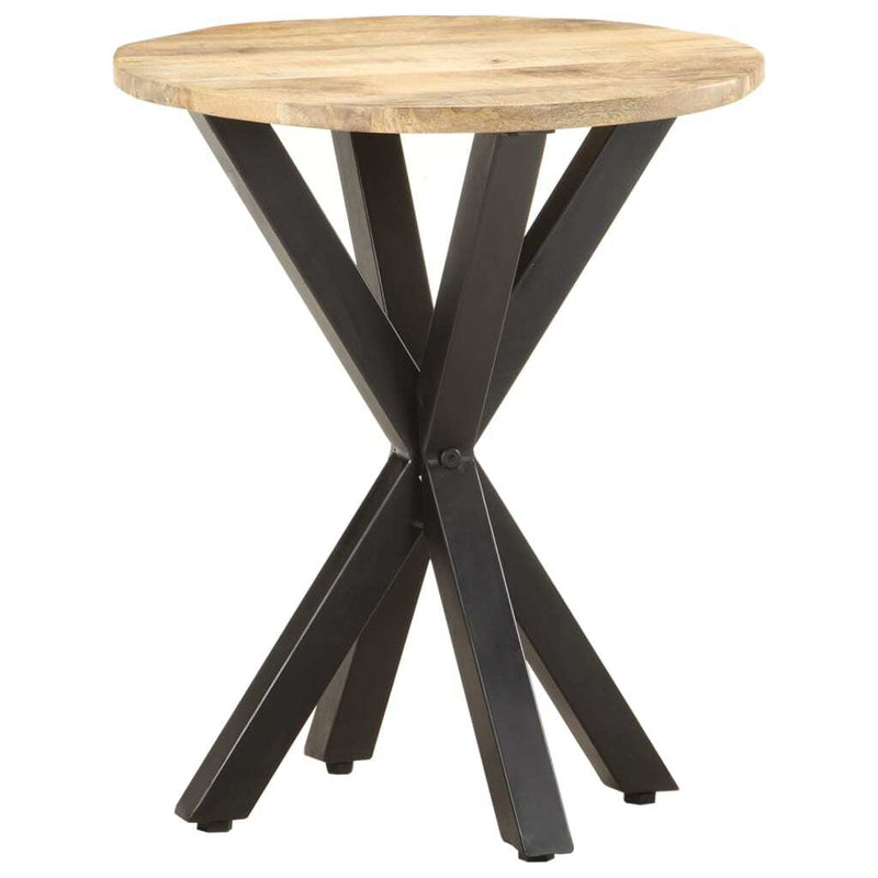 Side Table Natural Wood Solid Mango Wood Durable Side Table