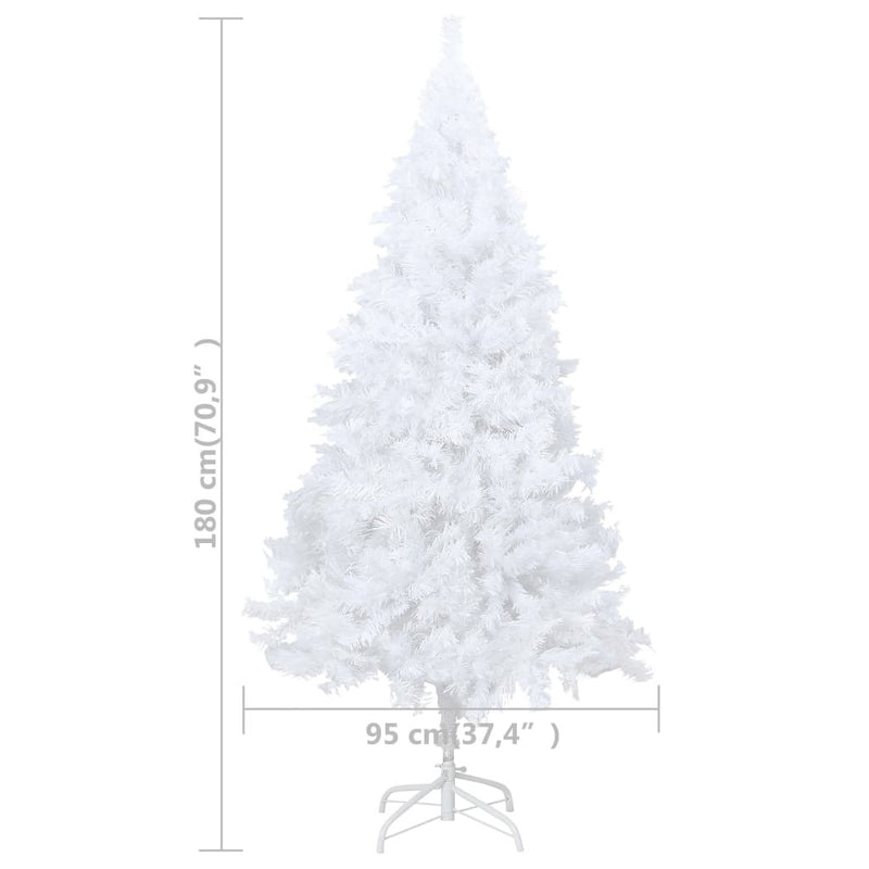 Fake Christmas Tree White PVC Medium Adjustable Armrests