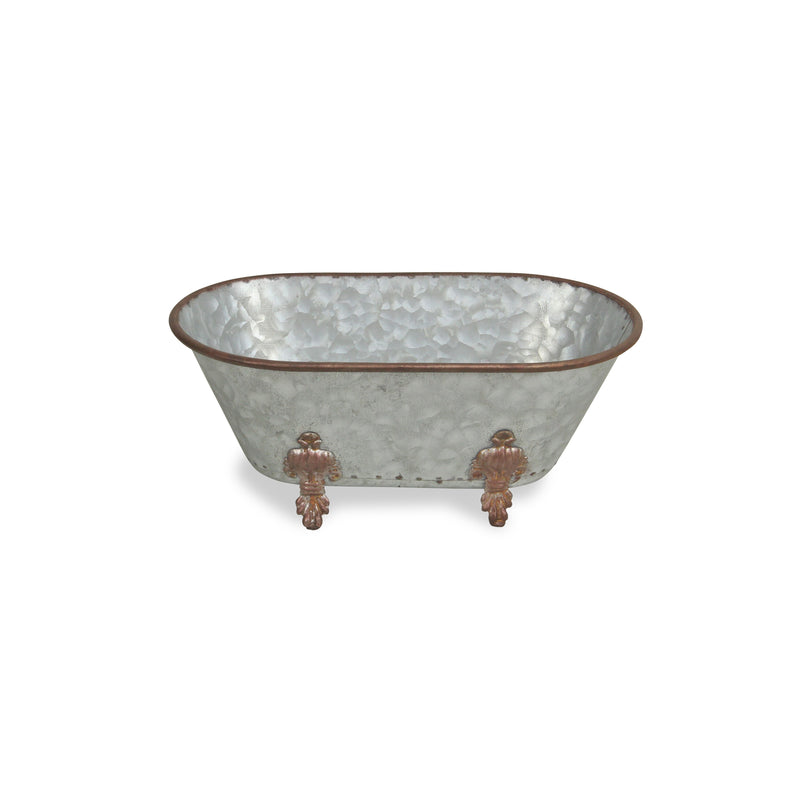 Jumbo Hammered Metal Bathtub Sculpture