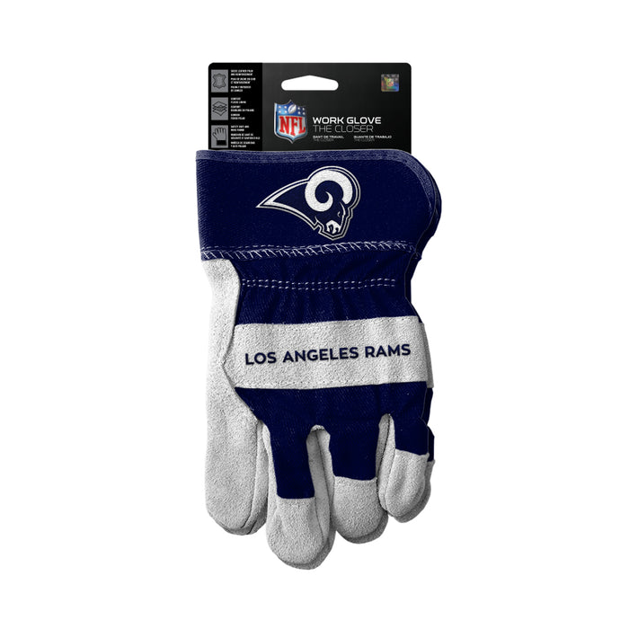 Los Angeles Rams Gloves Work Style The Closer Design