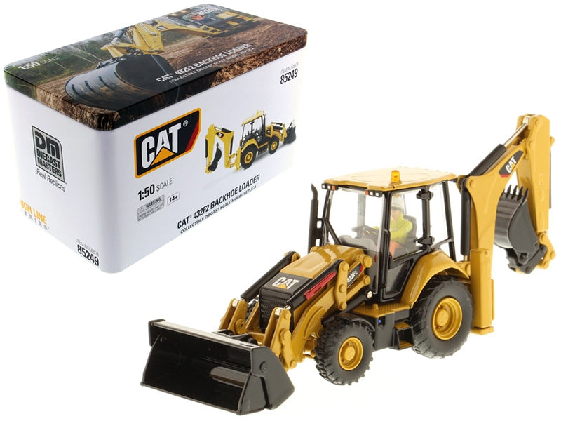 CAT Caterpillar 432F2 Backhoe Loader with Operator "High Line Series" 1/50 Diecast Model  by Diecast Masters